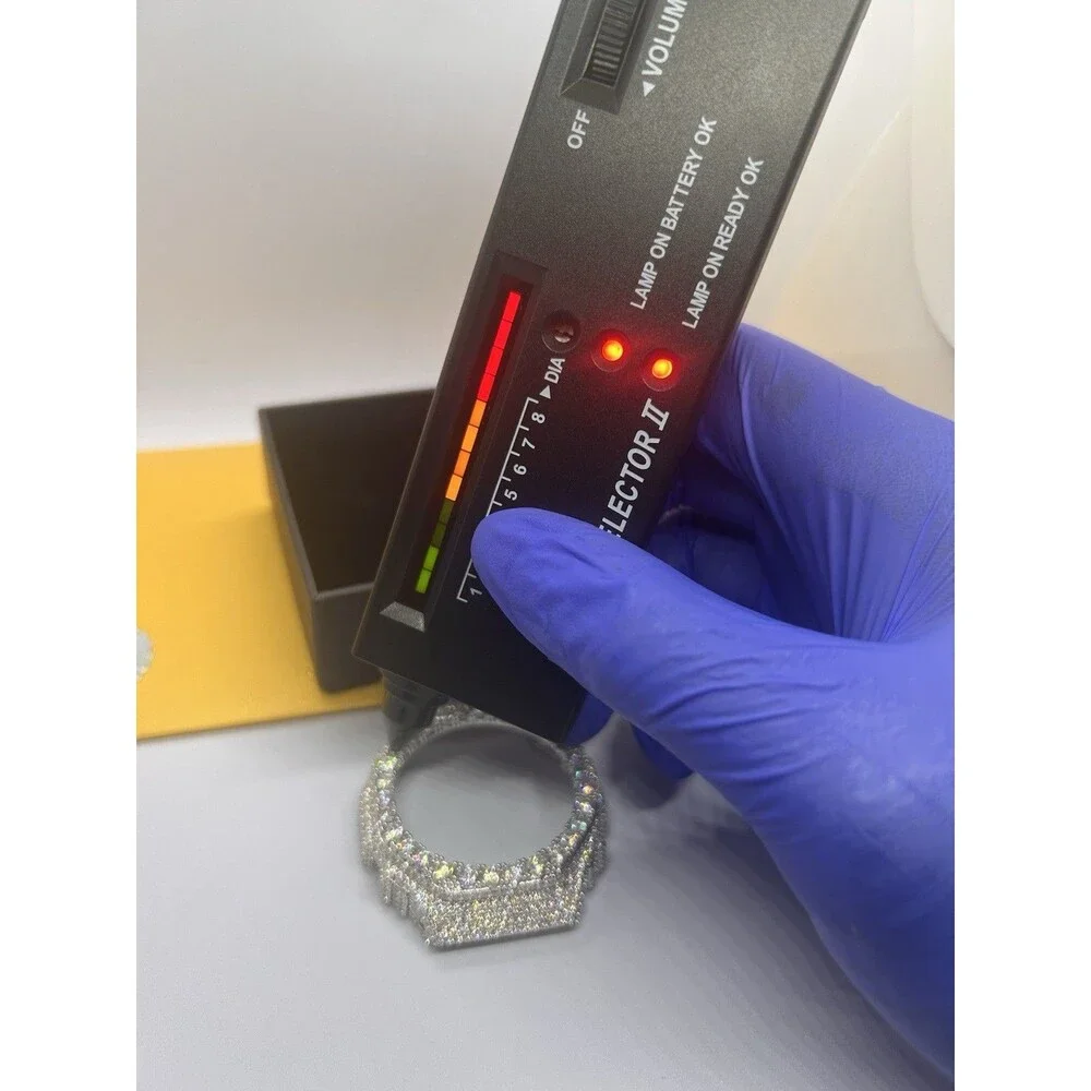 Iced Out Moissanite Bezel For G Shock Ga2100|GRA CERTIFICATE|PASSES DIAMOND TEST